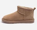 OZWEAR Connection Unisex Classic Ultra Mini Ugg Boots - Brown