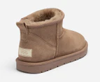 OZWEAR Connection Unisex Classic Ultra Mini Ugg Boots - Brown