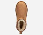 OZWEAR Connection Unisex Classic Ultra Mini Ugg Boots - Chestnut