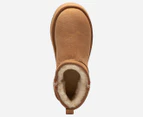 OZWEAR Connection Unisex Sydney Platform Ultra Mini Ugg Boots - Chestnut