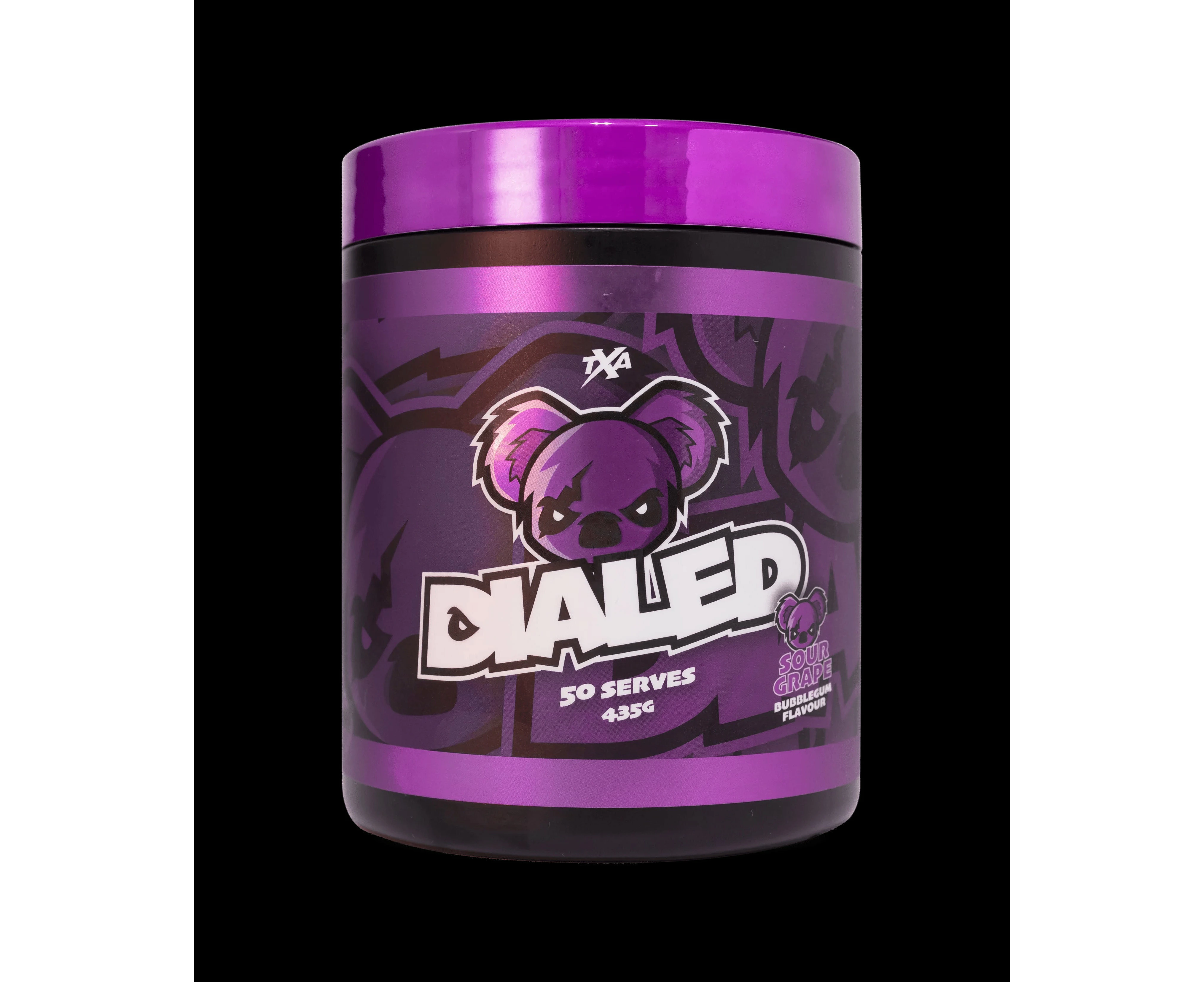 Dialed Pre Workout by The X Athletics - Sour Grape Bubblegum