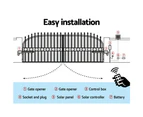 LockMaster Dual Swing Gate Opener 800KG 40W Solar Panel