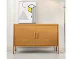 ArtissIn Buffet Sideboard Metal Cabinet - BASE Yellow