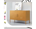 ArtissIn Buffet Sideboard Metal Cabinet - BASE Yellow