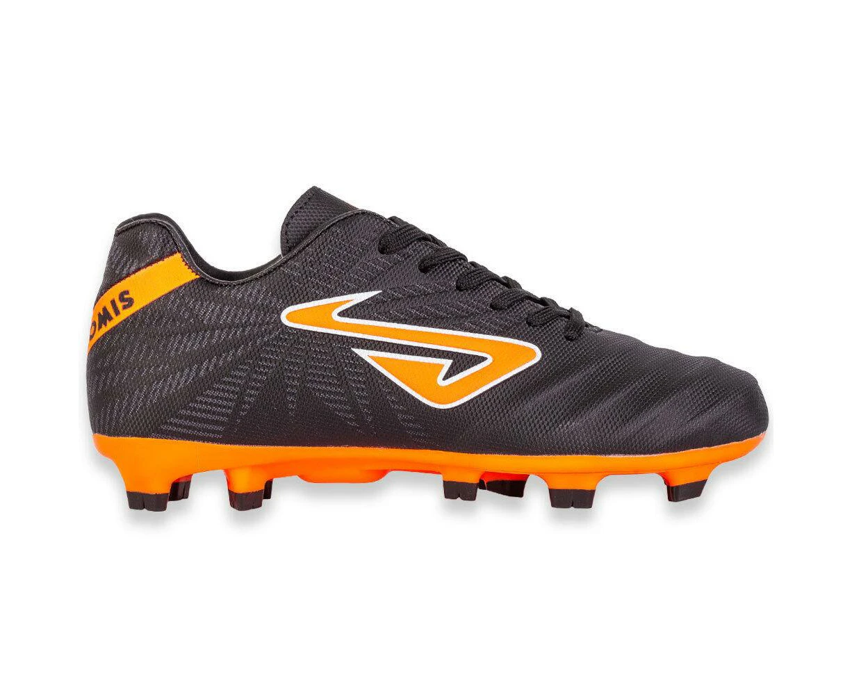 NOMIS Immortal FG Football Boots - Black/Orange - Shoe - Youth - Kids - Junior