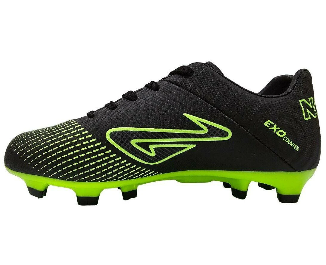 NOMIS Immortal 2.0 FG Football Boots - Black/Fluro Lime - Shoe - Adult