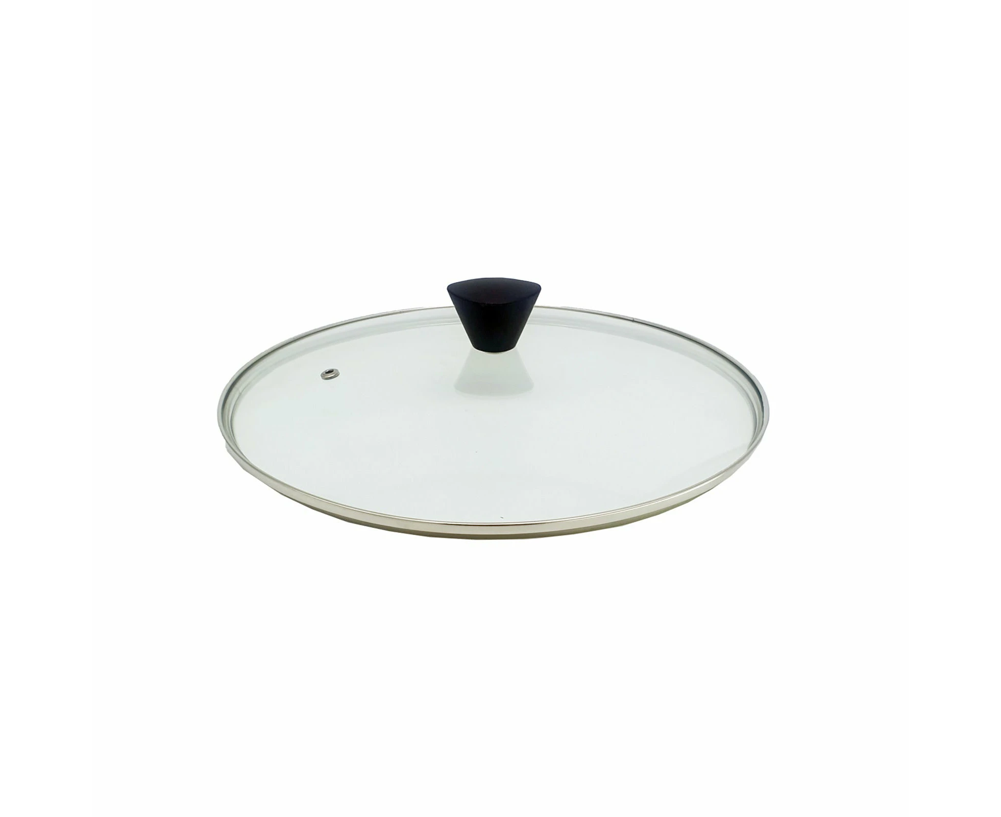 KOMAN 26cm Stainless Steel Glass Lid with Bakelite Handle