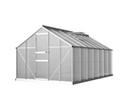 Green Fingers Greenhouse 4.2x2.5x1.95M Aluminium Polycarbonate Green House Garden Shed