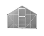 Green Fingers Greenhouse 3.6x2.5x1.95M Aluminium Polycarbonate Green House Garden Shed