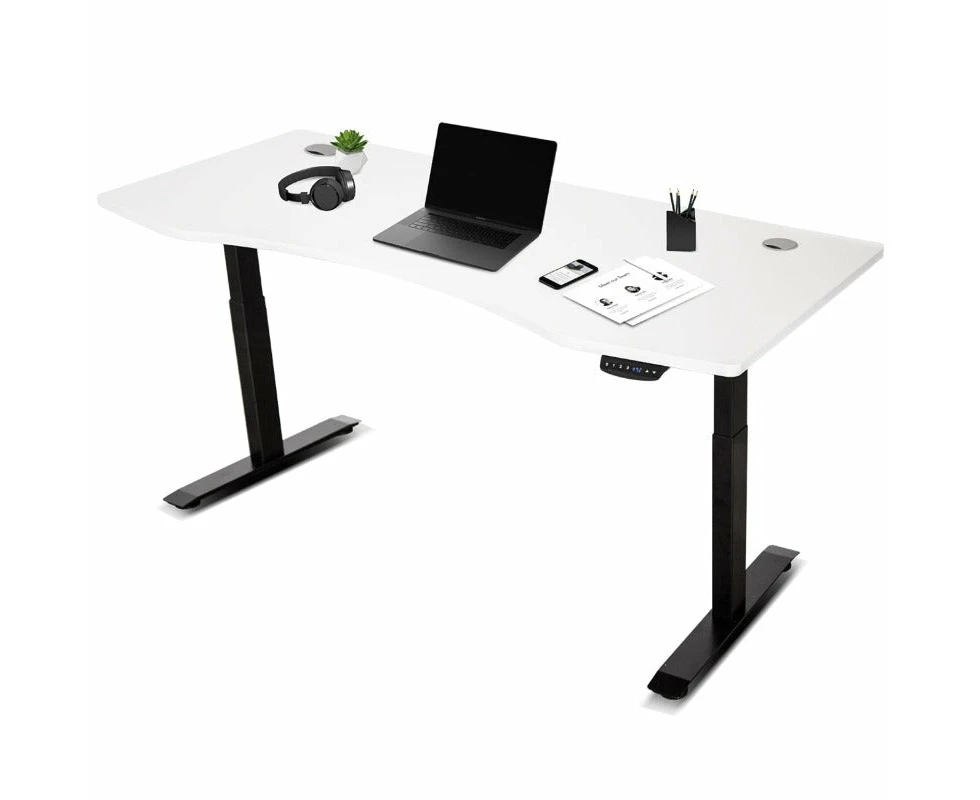 Standing Desks Lifespan Fitness Ergodesk Auto Series Automatic Standing Desk 180Cm In White & Black