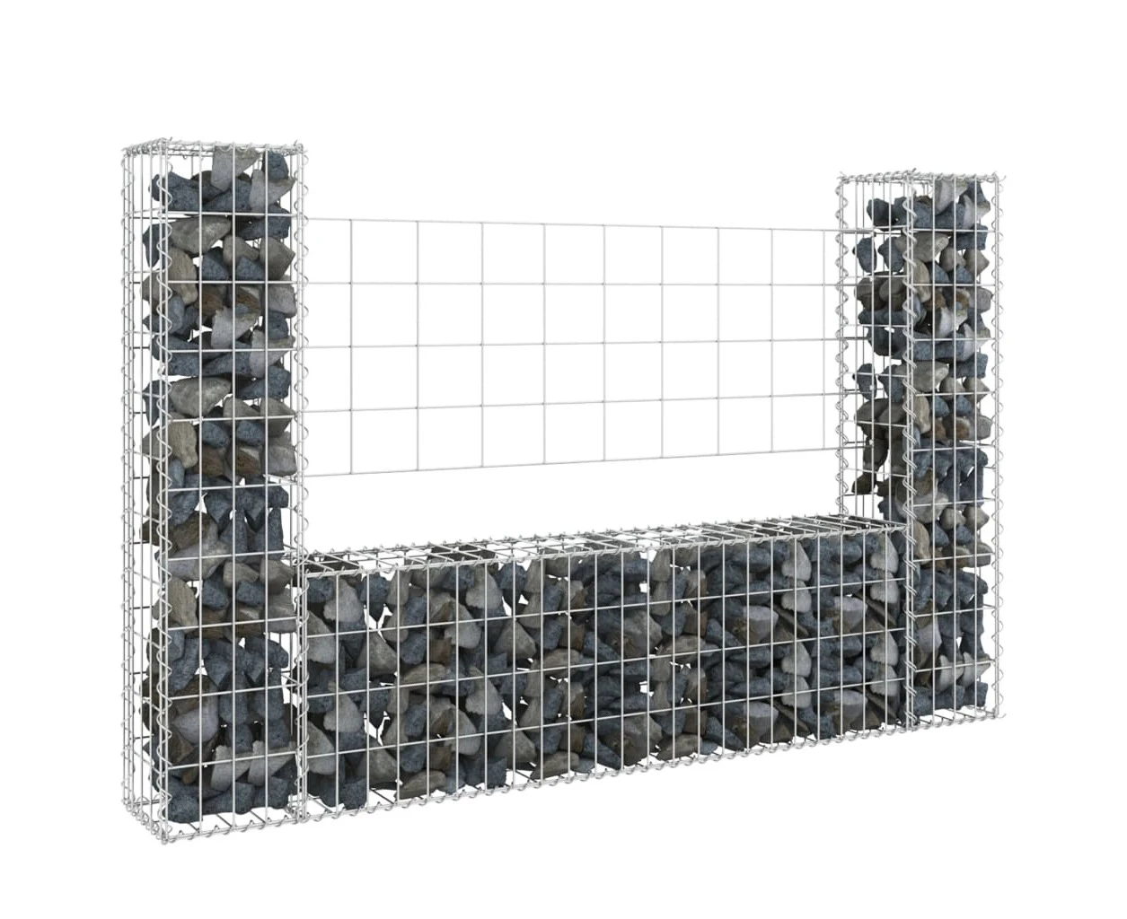 Gabion Baskets U Shape Gabion Basket With 2 Posts Iron
