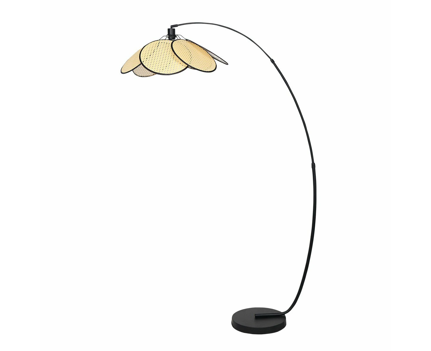 Sarantino Minimalist Synthetic Rattan Floor Lamp