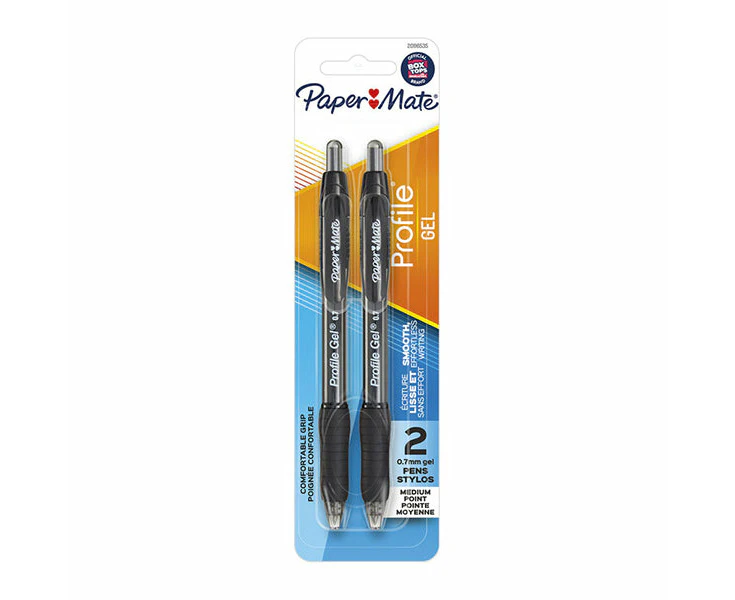 Papermate Profile Pen Black Pack Of 2 Box Of 6