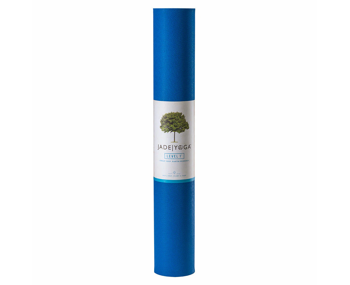 Jade Yoga Level One Mat - Classic Blue