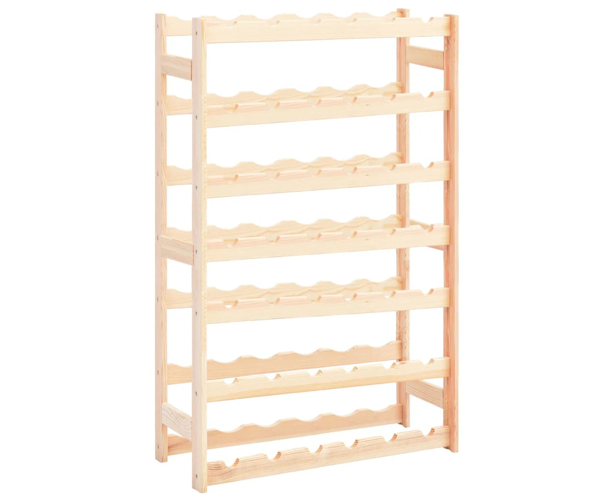 vidaXL Wine Rack for 42 Bottles Solid Wood Pine