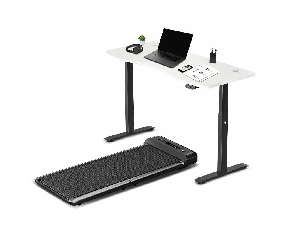 Lifespan Fitness Walkingpad M2 Treadmill with Dual Motor Automatic Standing Desk 150cm in White/Black Run Walk Cardio Home Gym Treadmills