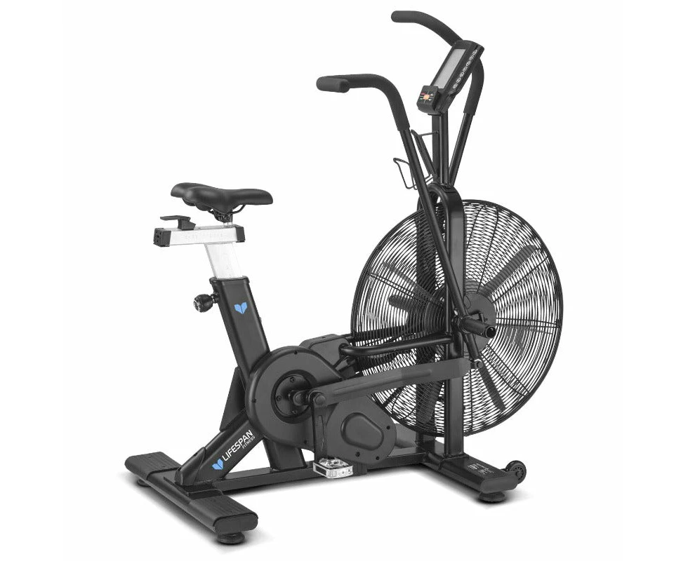 Lifespan Fitness EXC-10H Commercial Air Exercise Bike HIIT Cardio 27.5" Diameter Steel Fan