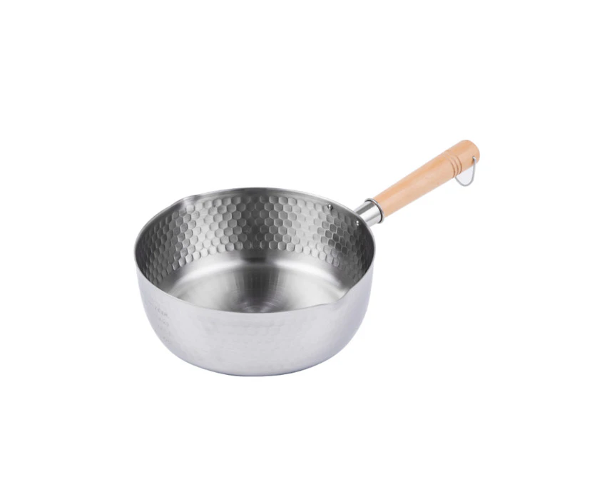 Justcook 20cm Japanese-style Stainless Steel  Xueping Pot White Handle