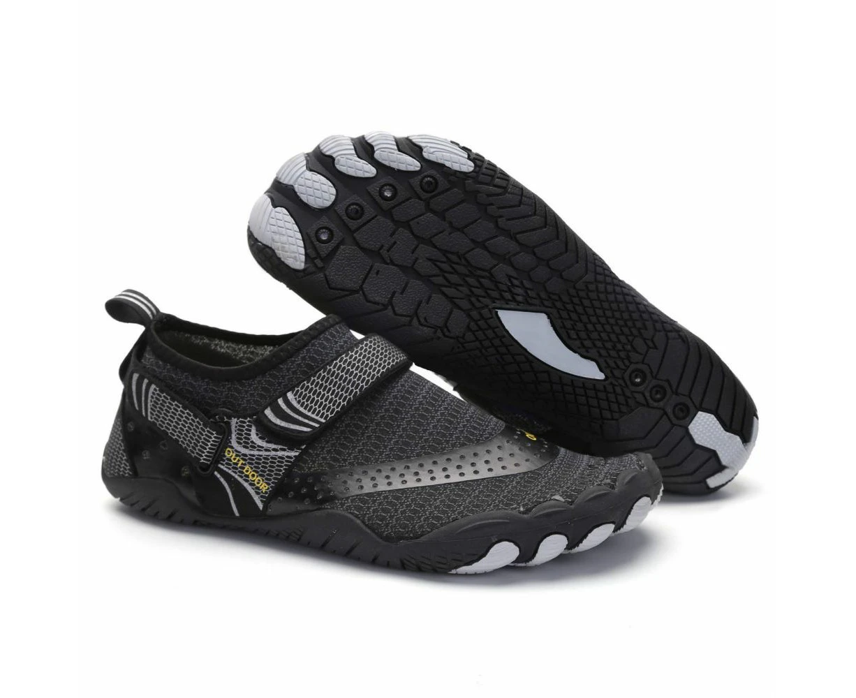 Water Shoes Men Women Barefoot Quick Dry Aqua Sports Black Size Eu43 = Us8.5