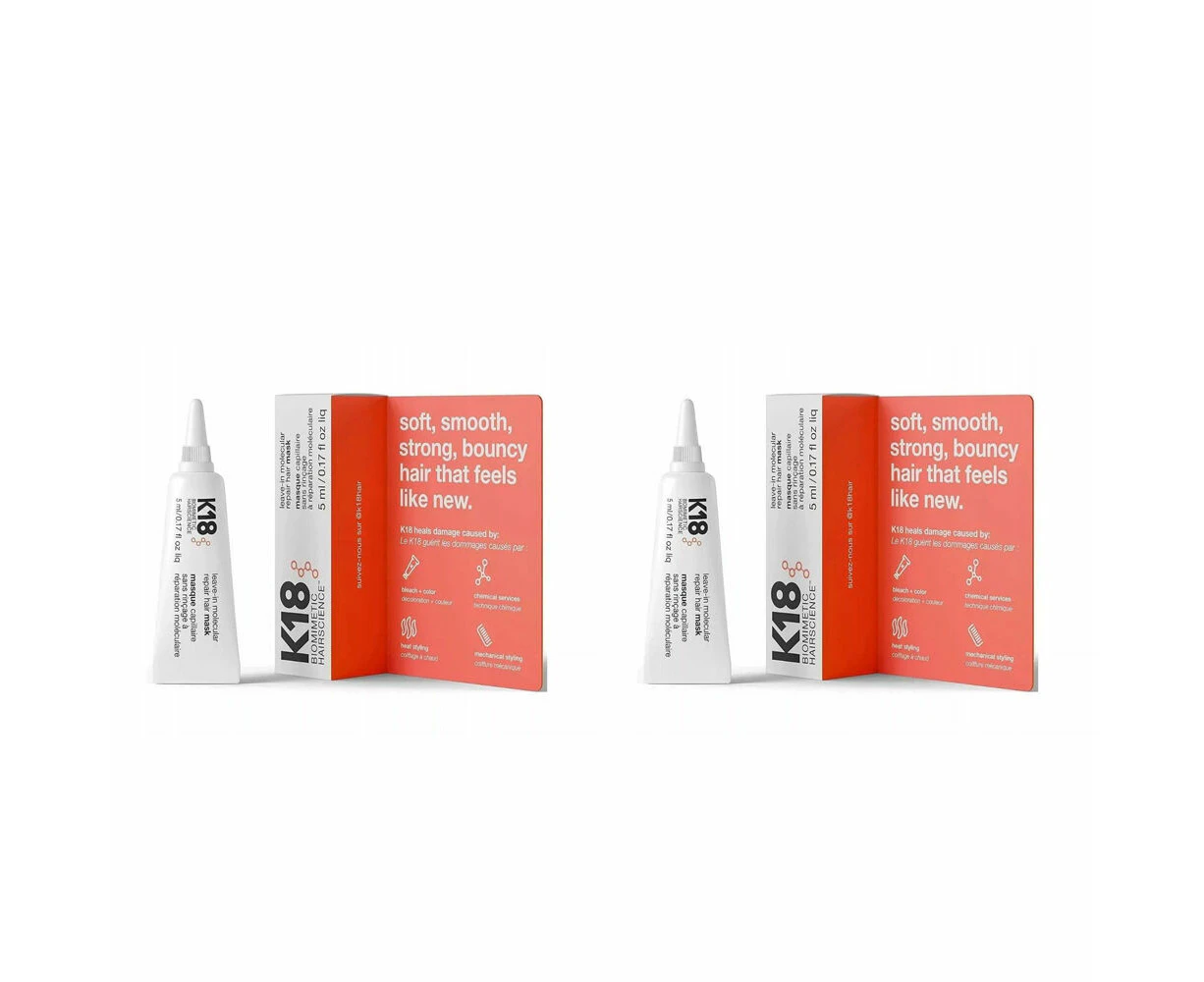 2PK K18 Biomimetic Hairscience Leave-In Women's Molecular Repair Hair Mask 5ml