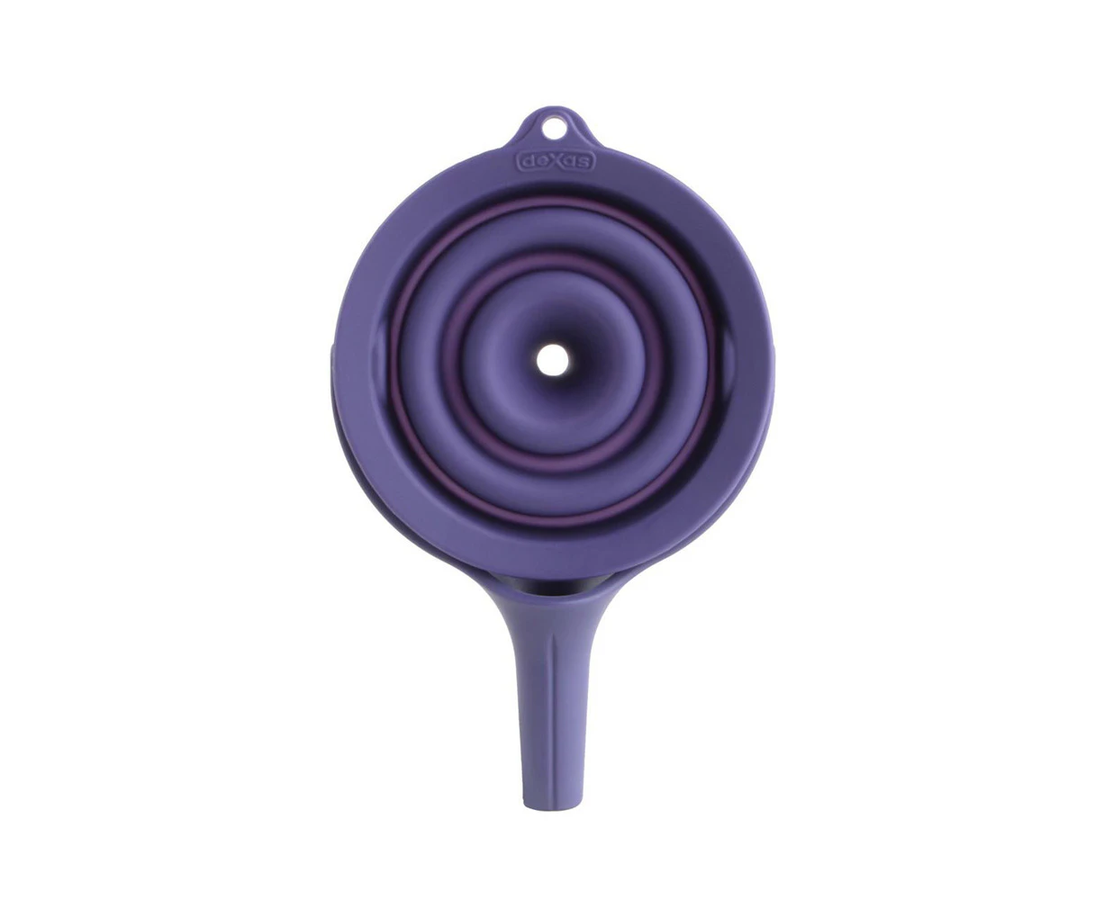 Dexas 11.5cm Silicone Pop Funnel Liquid Hopper Kitchen/Cooking Utensil Purple