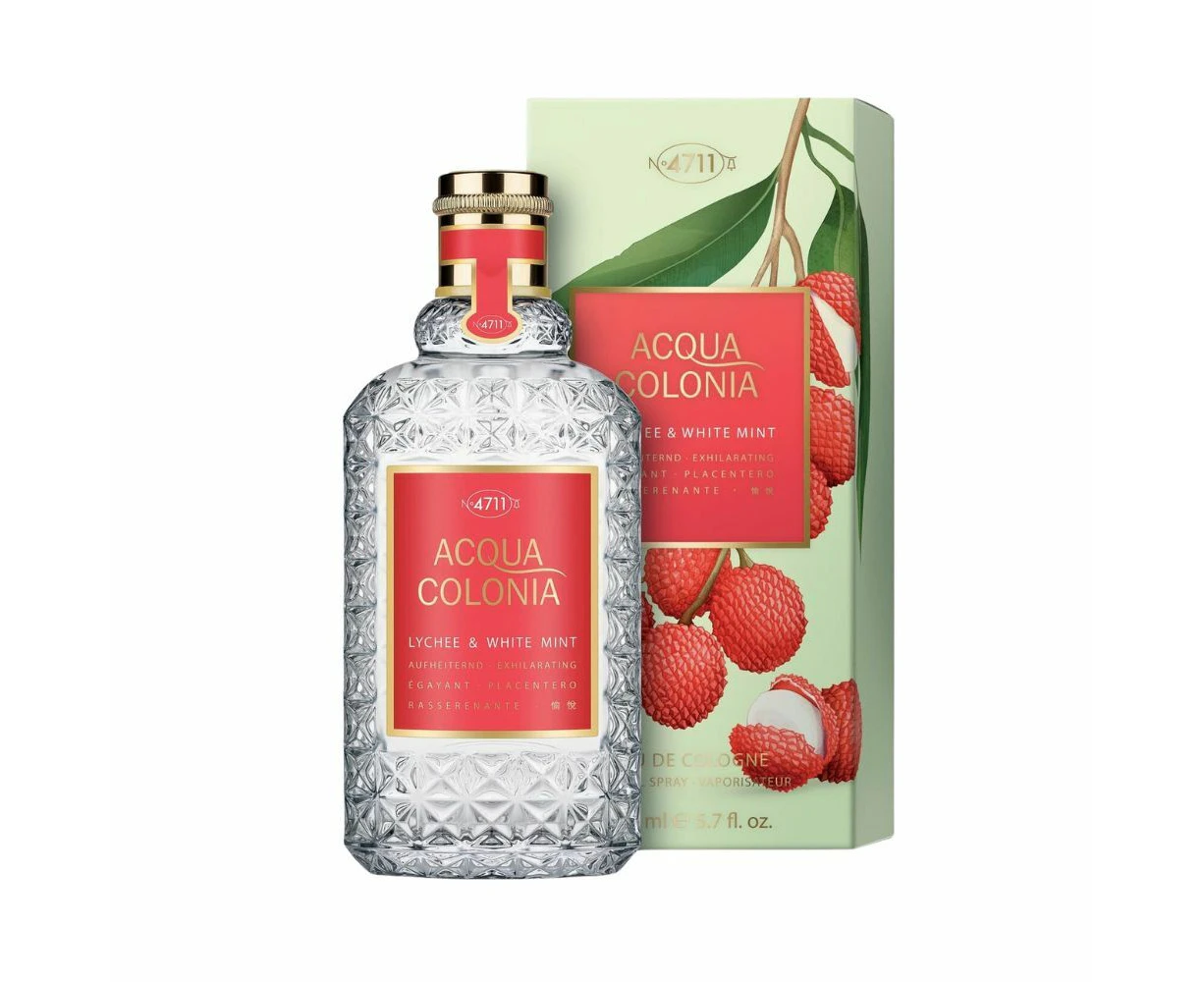 4711 Acqua Colonia Lychee & Mint Scent EDC Eau De Cologne Spray Unisex 170ml