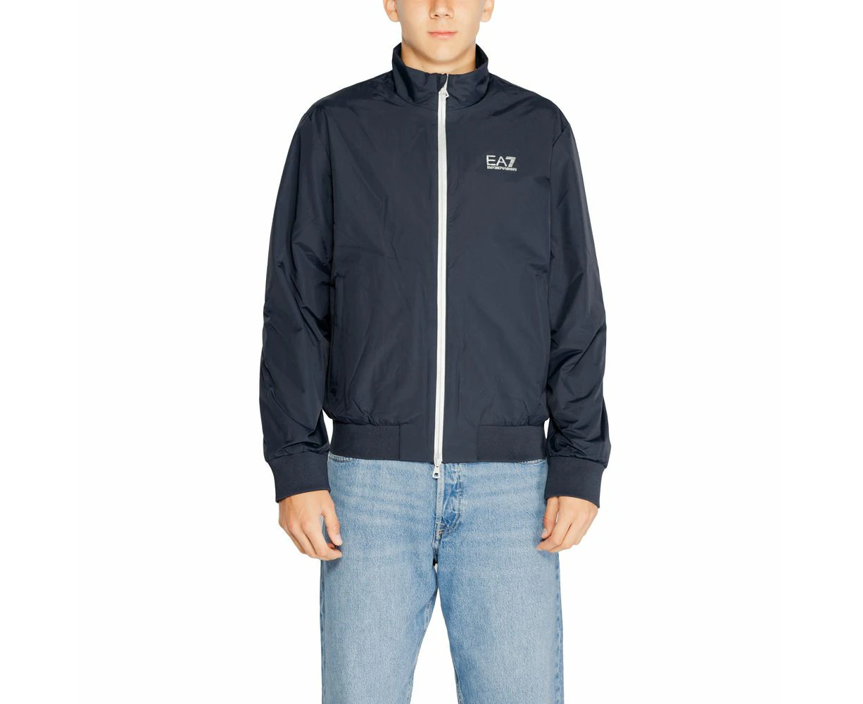 Ea7 Emporio Armani Blue Polyamide Jacket