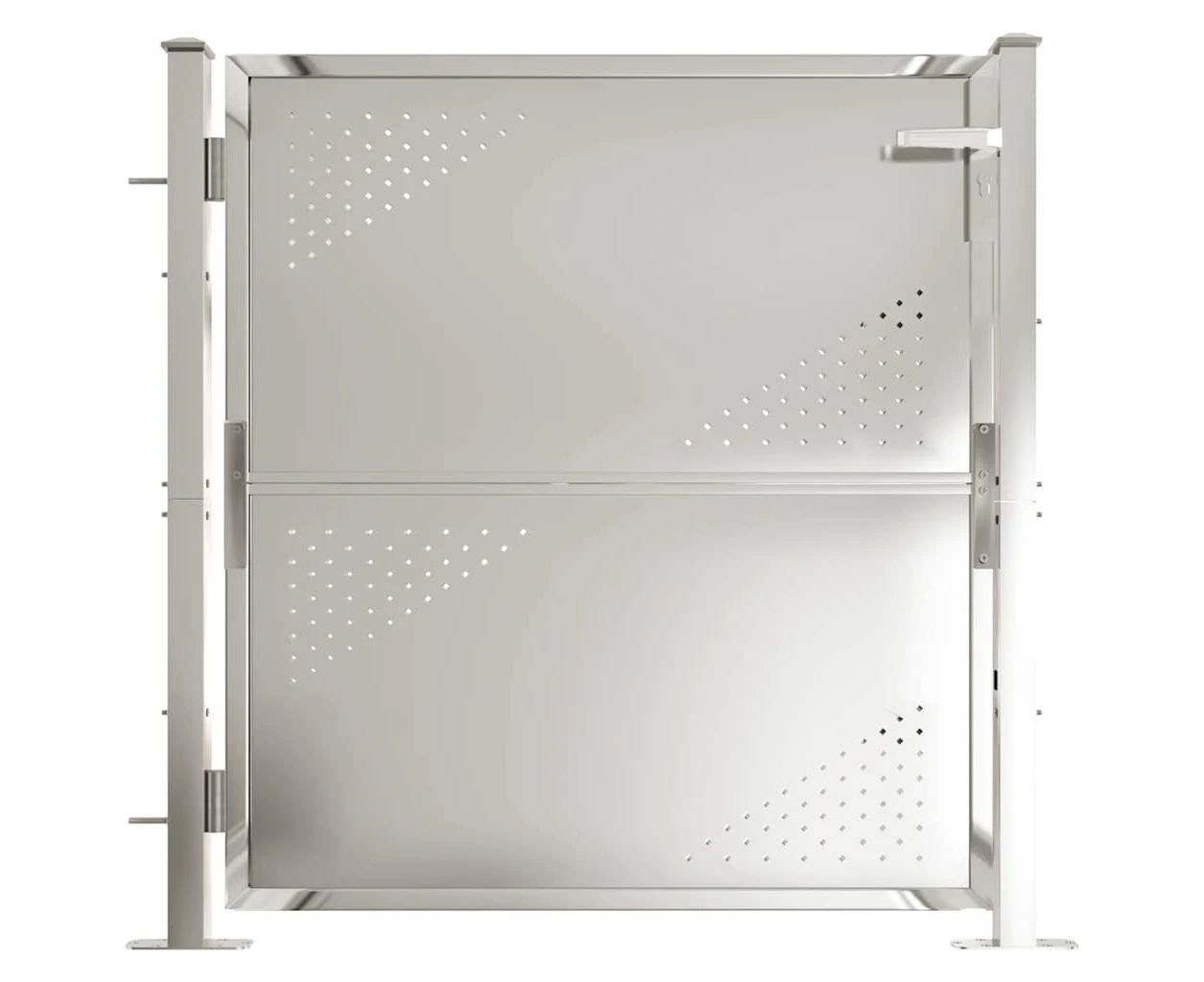 vidaXL Garden Gate 100x100 cm Stainless Steel