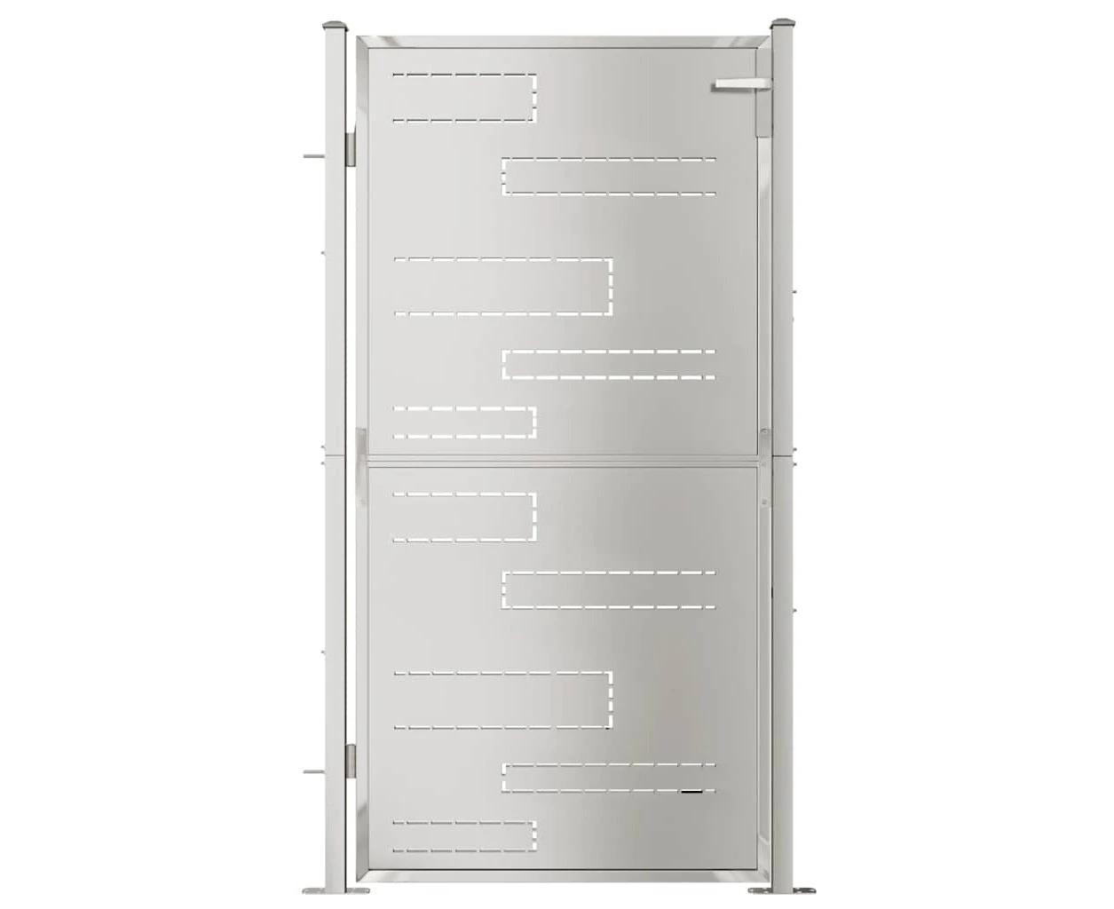 vidaXL Garden Gate 100x180 cm Stainless Steel