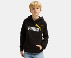 Puma Kids'/Youth Essentials 2-Colour No. 1 Logo Hoodie - Black/Sunny Yellow