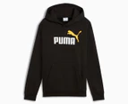 Puma Kids'/Youth Essentials 2-Colour No. 1 Logo Hoodie - Black/Sunny Yellow