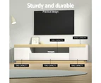 Artiss TV Cabinet Entertainment Unit Stand 180CM White Wood