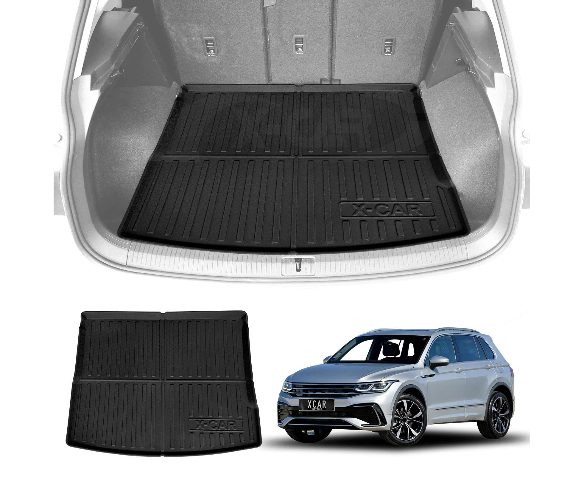 Boot Liner for Volkswagen VW Tiguan 2016-2024 Heavy Duty Cargo Trunk Mat Luggage Tray