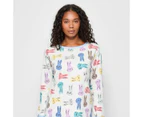 Target Family Matching Australian Cotton Bunny Head Waffle Pyjama Set