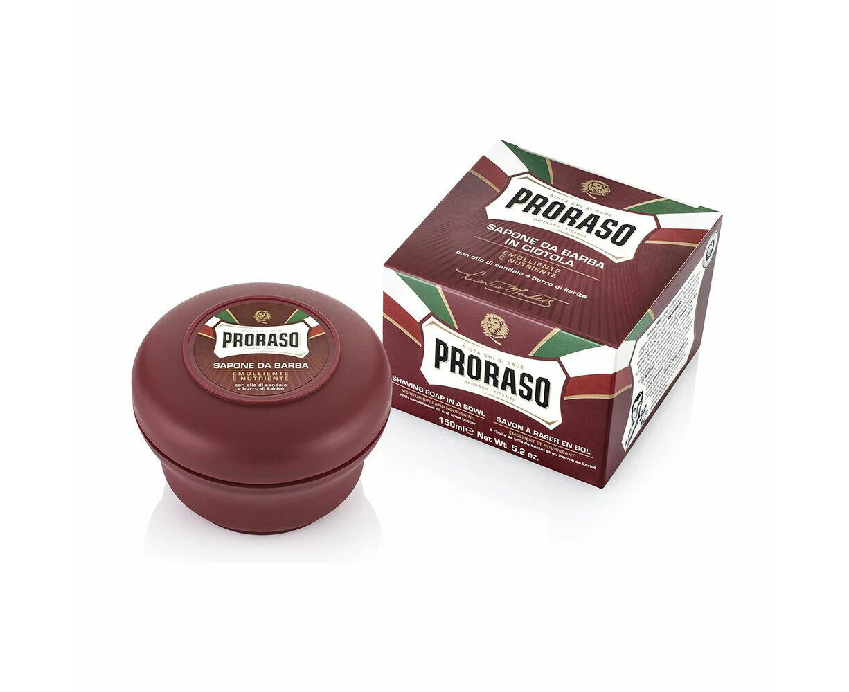 Proraso Men's Shaving Cream In A Mug w/ Shea Butter For Tougher Beards 150ml