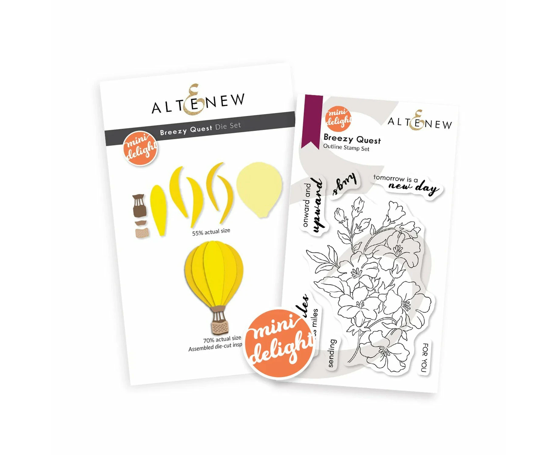 Altenew Mini Delight: Breezy Quest Stamp & Die Set