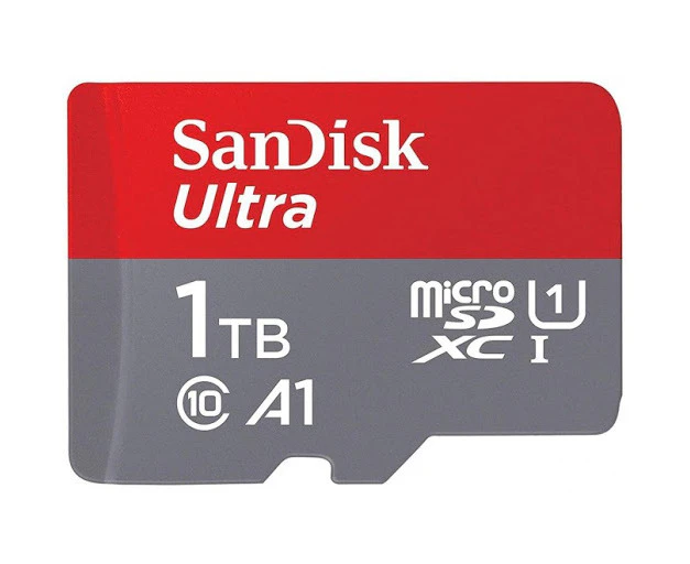 SanDisk Ultra 1TB microSD SDHC SDXC UHS-I Memory Card 120MB/s Full HD Class 10 Speed Google Play Store App for Android Smartphone Tablet