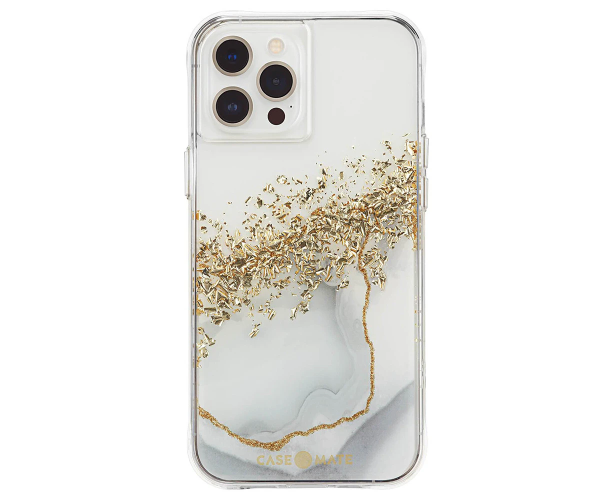 Case-Mate Karat Marble Case Antimicrobial Cover Protection for Apple iPhone 13