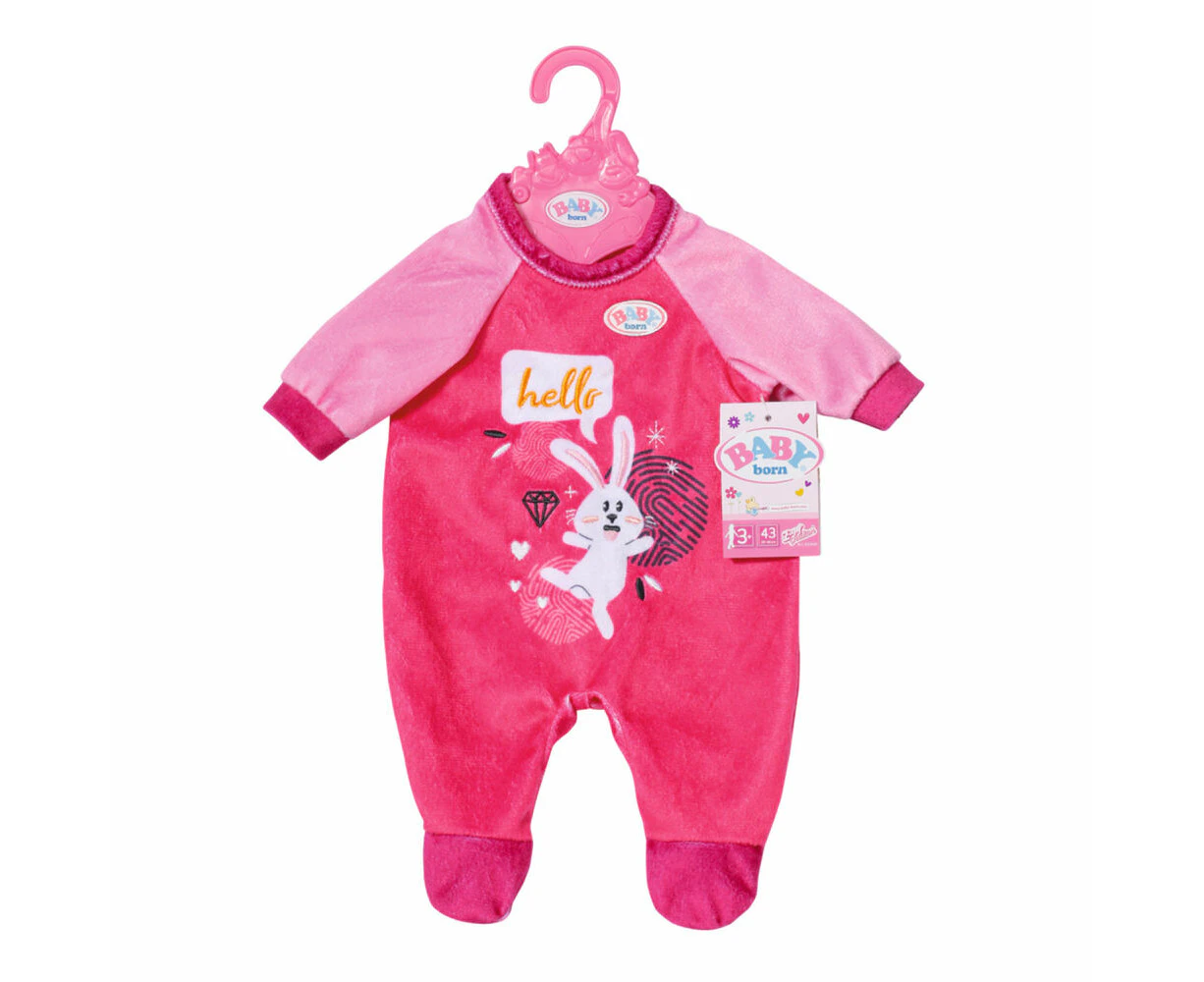 Baby Born 43cm Romper Soft Doll Fashion Clothes/Outfit Pink Kids/Children 3y+