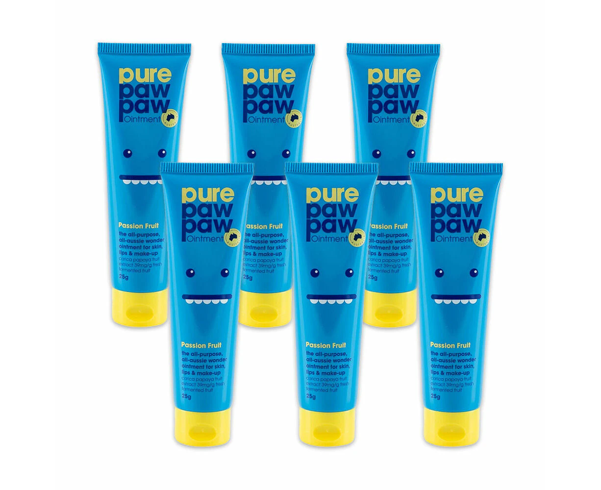 6PK Pure Paw Paw Ointment 25g Multi Purpose Skin Ointment Lip Balm Passion Fruit