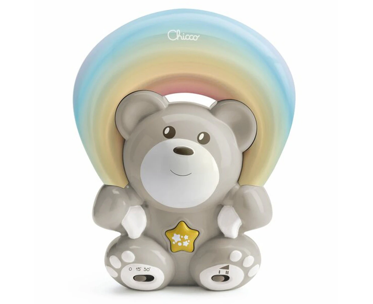 Chicco Toy Baby Rainbow Bear Musical Colour Changing Light Projector Lamp 0m+