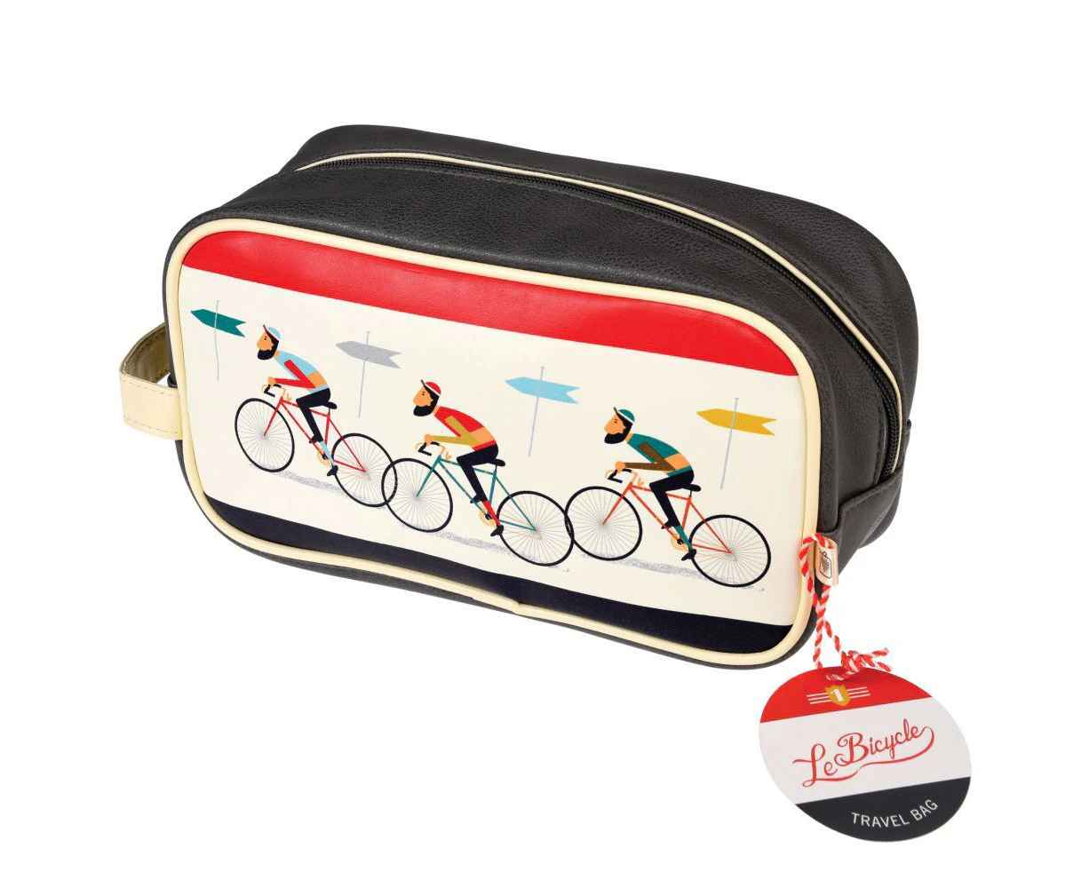 Rex London Le Bicycle Travel/Toiletry Wash Bag w/ 2 Internal Pockets 26x14cm