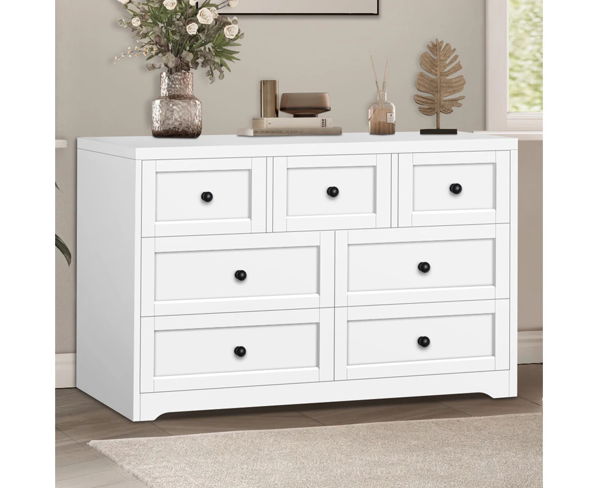 ALFORDSON 7 Chest of Drawers Hamptons Storage Cabinet White