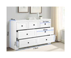 ALFORDSON 7 Chest of Drawers Hamptons Storage Cabinet White