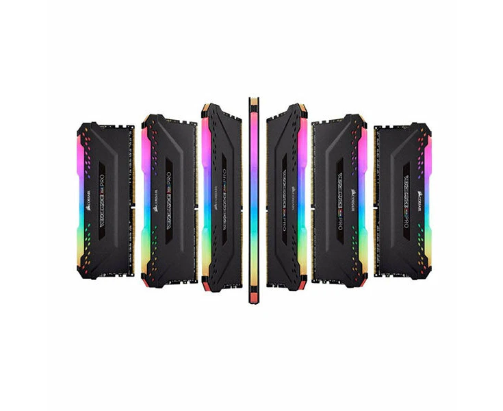 Corsair Vengeance RGB PRO 2x16GB 32GB DDR4 3200MHz C16 Memory for Gaming PC BLK