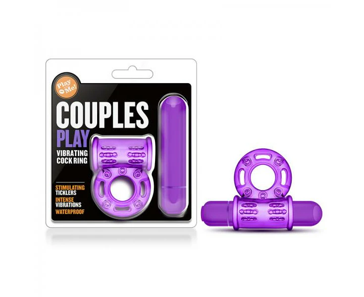 Play With Me Couples Play Vibrating Cockring Purple