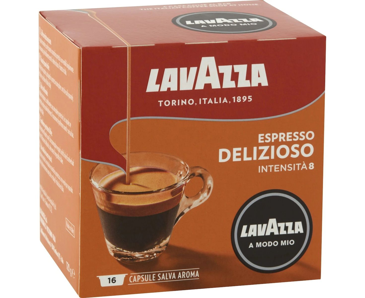 Lavazza Delizioso Espresso Coffee Pods Capsules 16 Pack