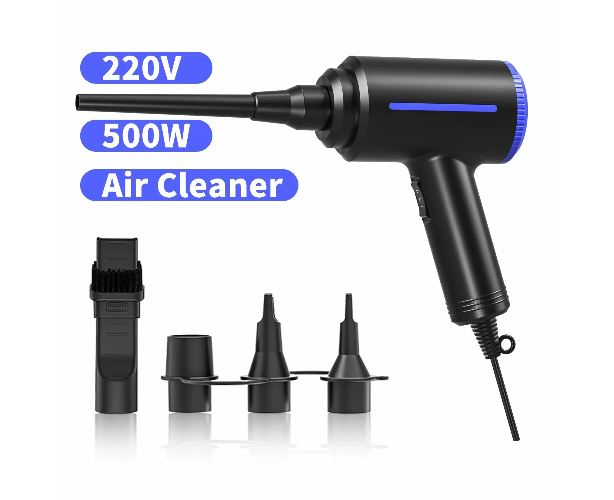 500W Electric Air Duster & Blower - Handheld PC & Keyboard Cleaner