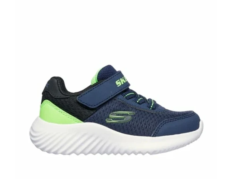 Skechers Toddler Boys' Bounder Trekzic Runners - Navy/Lime