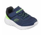 Skechers Toddler Boys' Bounder Trekzic Runners - Navy/Lime